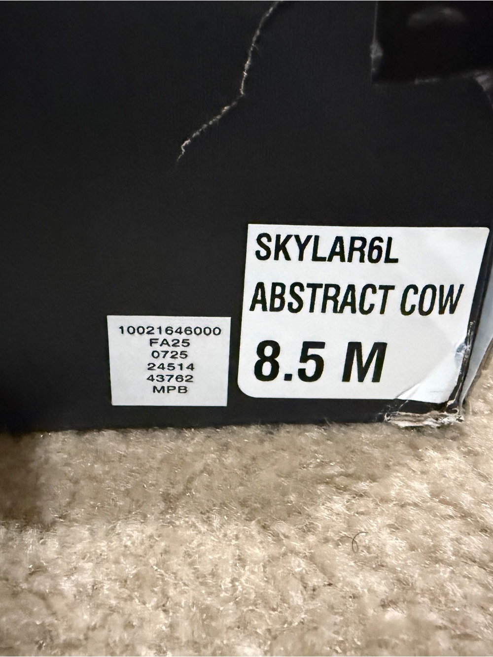 NWT INC Women's White Skylar Fold Over Cuffed Knee High Boots - Cow Print 8.5 - Picture 5 of 12